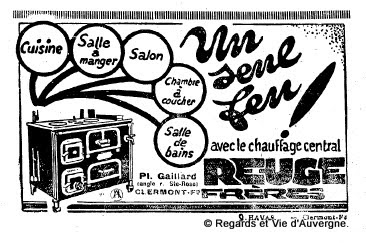 Publicité ancienne d'Auvergne