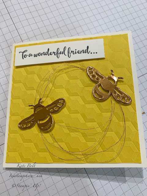 Dragonfly Dreams #simplestamping Card using the Bee from Dragonfly Dreams.