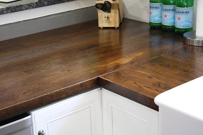 Stillwater Story: How to Stain Butcher Block Countertops - ... through the kitchen remodel sections of several large â€œbig boxâ€ remodel  stores, and I was surprised to see how expensive butcher block countertops  ...