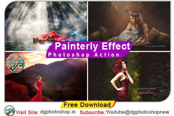 Fine Art Painterly Photoshop Action Collection Free Download