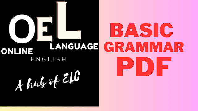 Basic Grammar of English PDF,