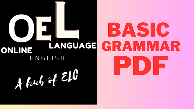 Basic Grammar of English PDF: