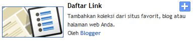 Gambar tutorial membuat widget daftar link blog