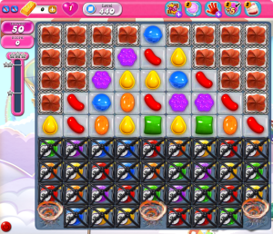 capture d'écran Candy Crush Saga - début du niveau 440