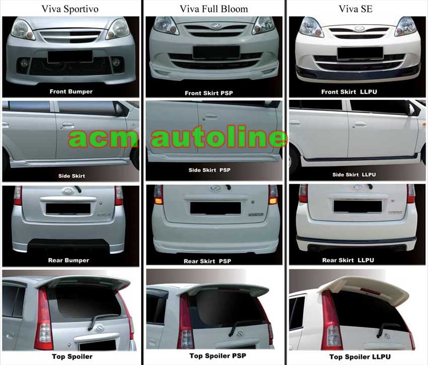 PERODUA VIVA FRONT BUMPER AND REAR BUMPER