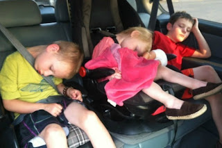 kids sleeping in the car photos