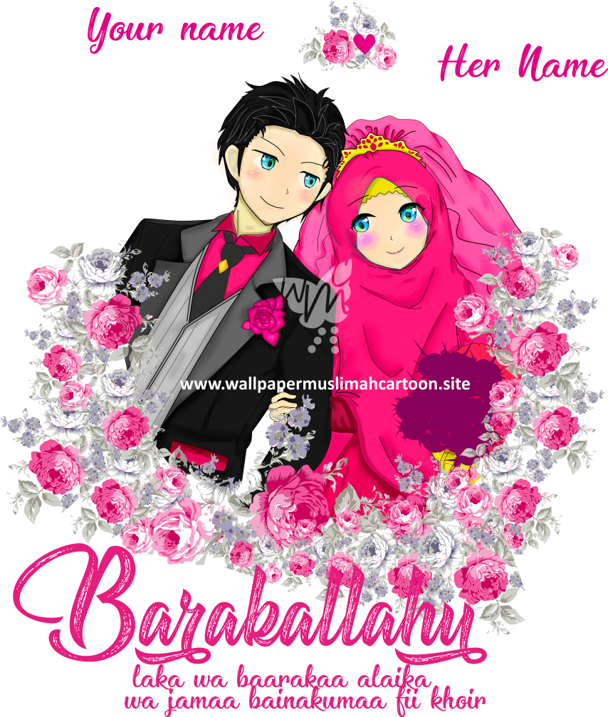 Islamic Couple Cartoon HD 010