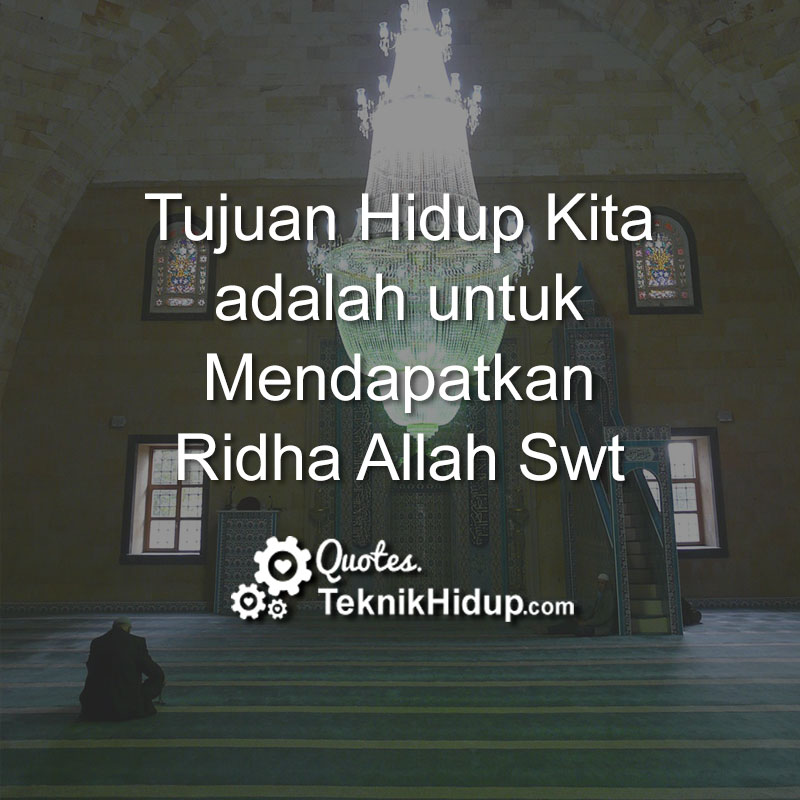 CAHAYA HIDUPKU: Hidup Untuk ALLAH