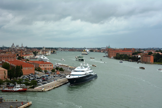 Cruising into Venice