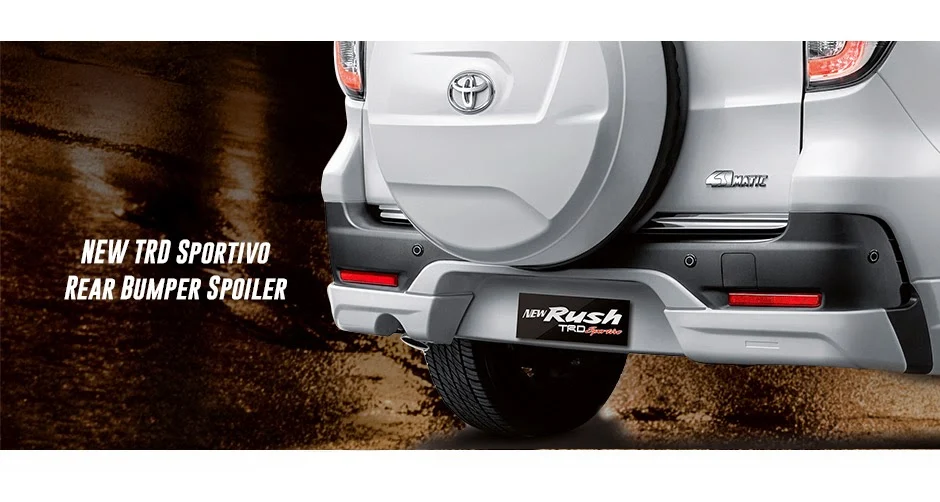 new rush trd rear bumper