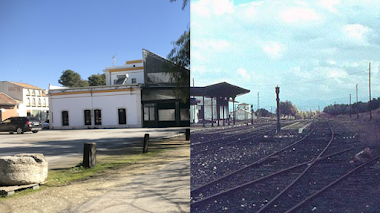 Estación de Luque  en 1981 y ahora
