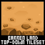 Top down game desert tileset