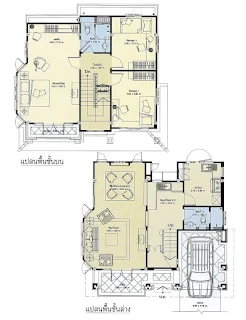 บ้านสองชั้น 3 ห้องนอน 2 ห้องน้ำ 2 จอดรถ [บ้านออมเพชร47]