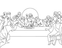 ultima cena dibujos colorear (6)