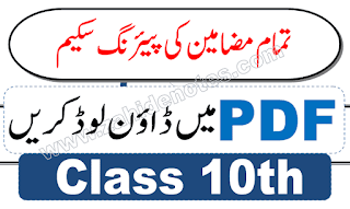 All subjects pairing scheme for class 10 2025