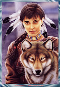 Duas maravilhosas índias por Howard Robinson.Lindíssima Arte! (howard robinson indian maiden and wolf abraxsis)