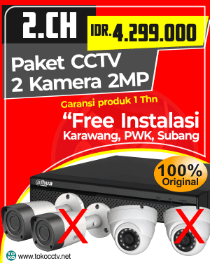 PAKET CCTV 2 KAMERA + INSTALASI | GARANSI PRODUK 1 TAHUN