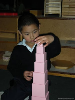 why do I teach NAMC montessori teachers boy pink tower