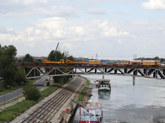 Remont torów linii podmiejskich na moście Średnicowym