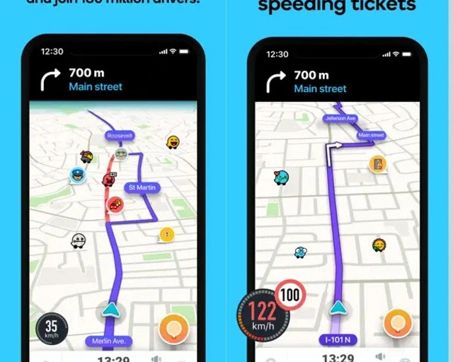 Waze Navigation app iPhone