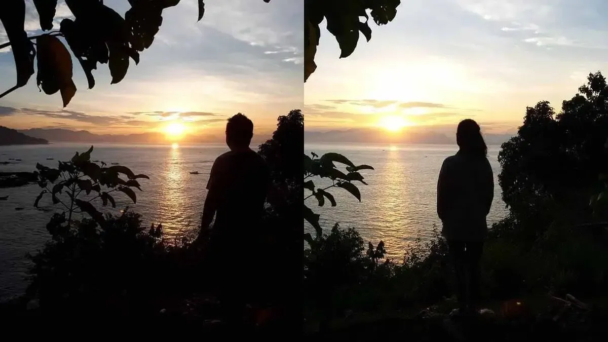 Menikmati Sunset Pantai Cibareno