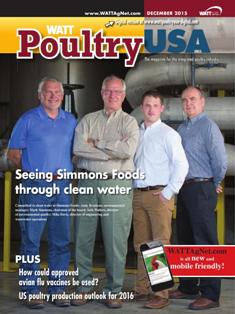WATT Poultry USA - December 2015 | ISSN 1529-1677 | TRUE PDF | Mensile | Professionisti | Tecnologia | Distribuzione | Animali | Mangimi
WATT Poultry USA is a monthly magazine serving poultry professionals engaged in business ranging from the start of Production through Poultry Processing.
WATT Poultry USA brings you every month the latest news on poultry production, processing and marketing. Regular features include First News containing the latest news briefs in the industry, Publisher's Say commenting on today's business and communication, By the numbers reporting the current Economic Outlook, Poultry Prospective with the Economic Analysis and Product Review of the hottest products on the market.