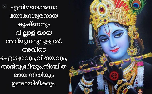 Lord Krishna quotes in malayalam | ഗീതോപദേശം | bhagavad gita