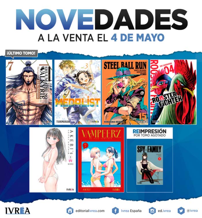 Novedades Ivrea 4 de mayo 2023 - manga