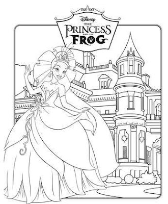 Princess and Prince Wedding Coloring Sheet