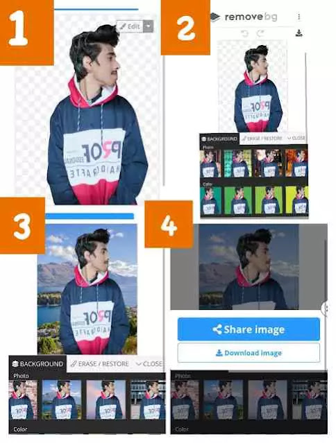 Change Image Background, How to remove Background in Second, इमेज की बैकग्राउण्ड को कैसे बदलें?