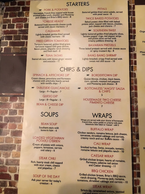 Brian's Newnan GA Menu