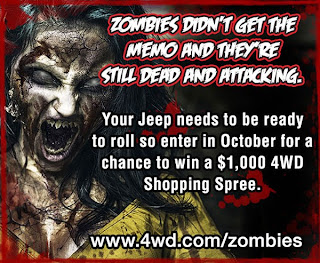 4WD jeep zombie contest