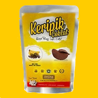 Keripik Pisang Lapis Coklat Sticho