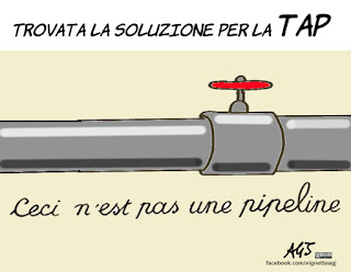 Di Maio, tap, no tap, satira, vignetta