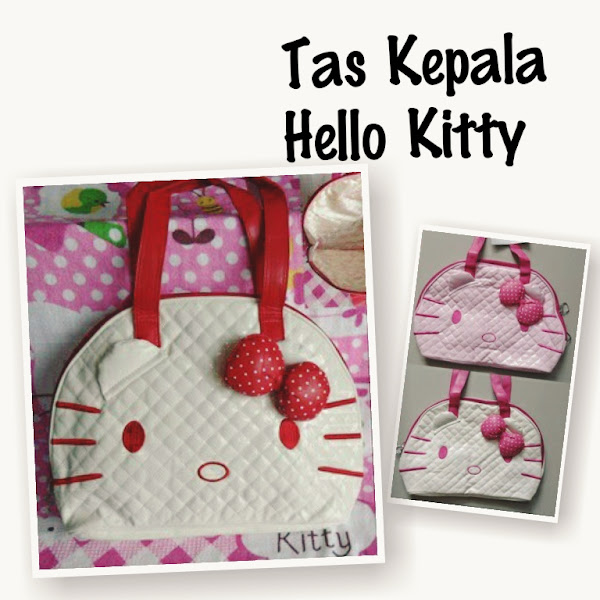 Tas Kepala Hello Kitty Murah Grosir Ecer Pink Merah Putih