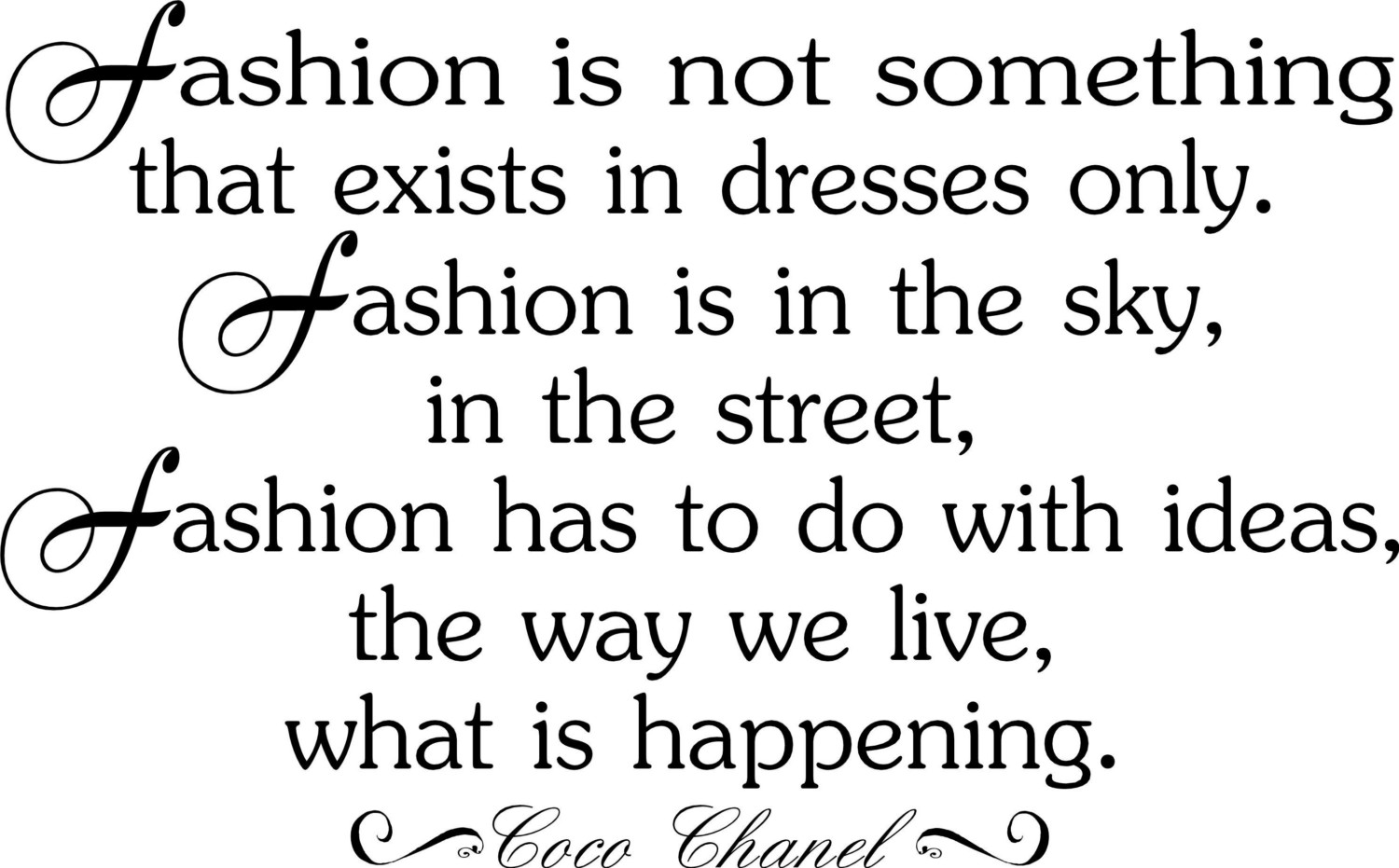 fashion saying