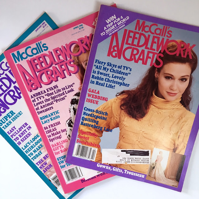 1988 McCall's Needlework and Crafts magazine covers