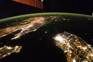 The Koreas from space at night