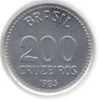 Second Cruzeiro (Novo)- 200 Cruzeiros coin 1985, 1986