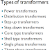Types of Transformers 