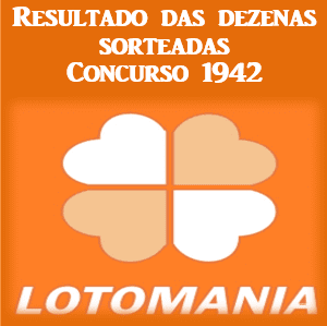 Sorteio 1942 resultado da lotomania