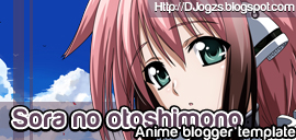 Sora no otoshimono Blogger template