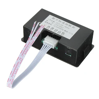 Digital Tachometer RPM Speed Meter Red LED Screen Proximity Switch Sensor NPN Hown - store