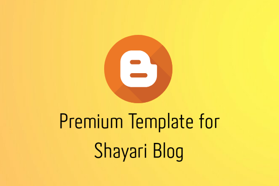 Shayari Blog Template for blogger - Shayari Blogger Template