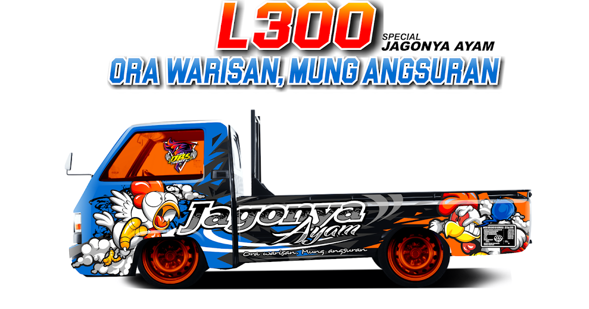  cutting sticker 3d L300 modifikasi kontes banyuwangi