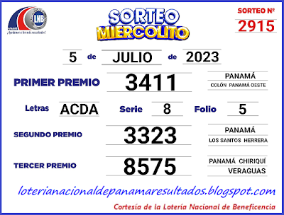 resultados-sorteo-miercoles-5-de-julio-2023-loteria-nacional-de-panama-tablero-oficial