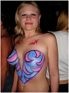 Bra Lingerie Body Paintings for Women