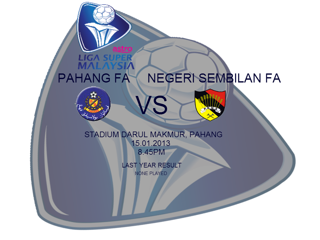 Dari Negeri Untuk Negara: Preview MSL 2013: Pahang FA vs 