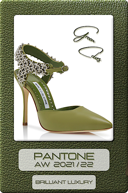 ♦Pantone Green Fashion Colors AW 2021-22 #pantone #green #accessories #brilliantluxury