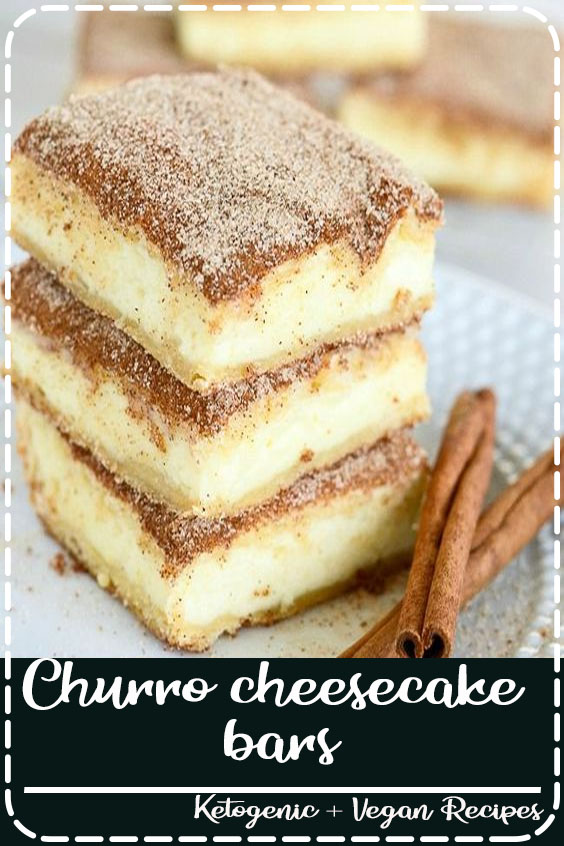 The crunchy cinnamon of churros combined with the creamy tanginess of cheesecake. Churro cheesecake bars are sure to become a favorite treat! An easy and delectable dessert recipe! #churrocheesecakebars#churrocheesecake #churro #cheesecakebars #creationsbykara#cinnamondessert